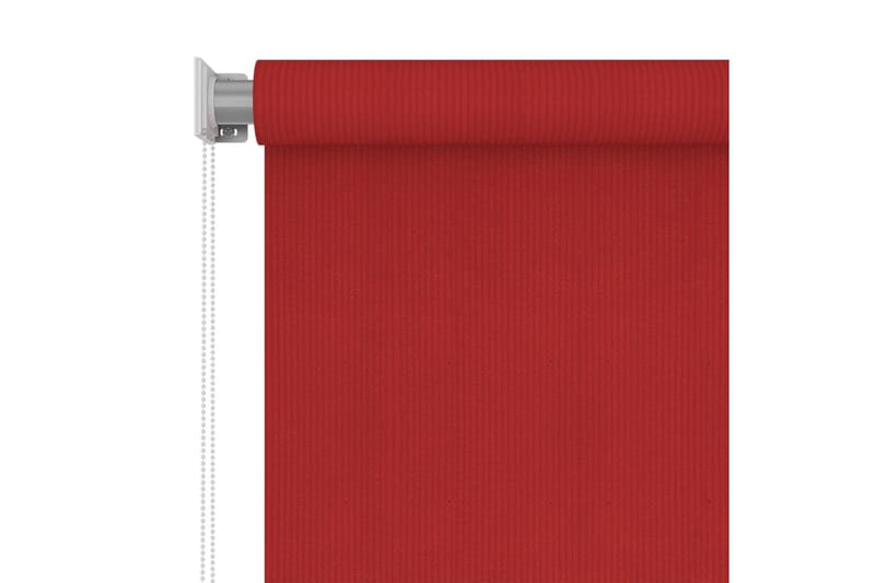 Rullgardin utomhus 60x140 cm röd HDPE - Röd - Textilier & mattor - Gardiner & gardinupphängning - Rullgardin