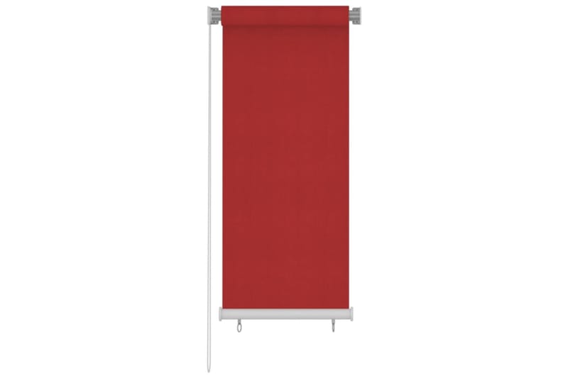 Rullgardin utomhus 60x140 cm röd HDPE - Röd - Gardiner & gardinupph�ängning - Rullgardin