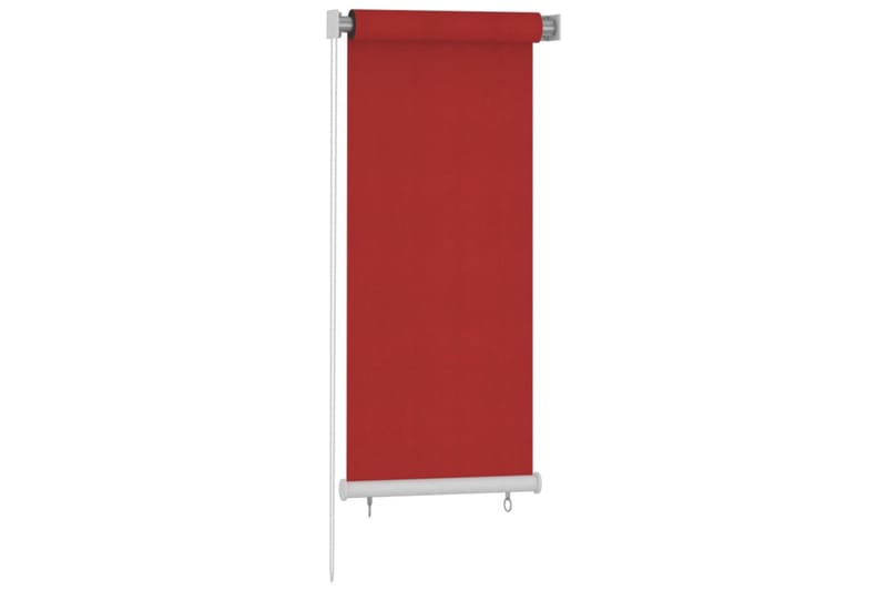 Rullgardin utomhus 60x140 cm röd HDPE - Röd - Textilier & mattor - Gardiner & gardinupphängning - Rullgardin