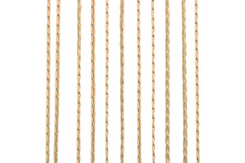 Trådgardiner 2 st 100x250 cm beige - Beige - Textilier & mattor - Gardiner & gardinupphängning