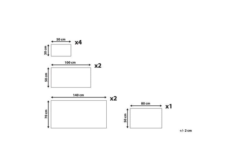 Handduk Areora set om 9 Beige - Beige - Textilier & mattor - Badrumstextilier