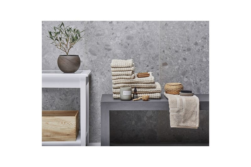 Handduk Areora set om 9 Beige - Beige - Textilier & mattor - Badrumstextilier