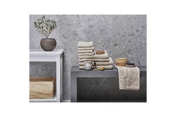 Handduk Areora set om 9 Beige - Beige - Textilier & mattor - Badrumstextilier