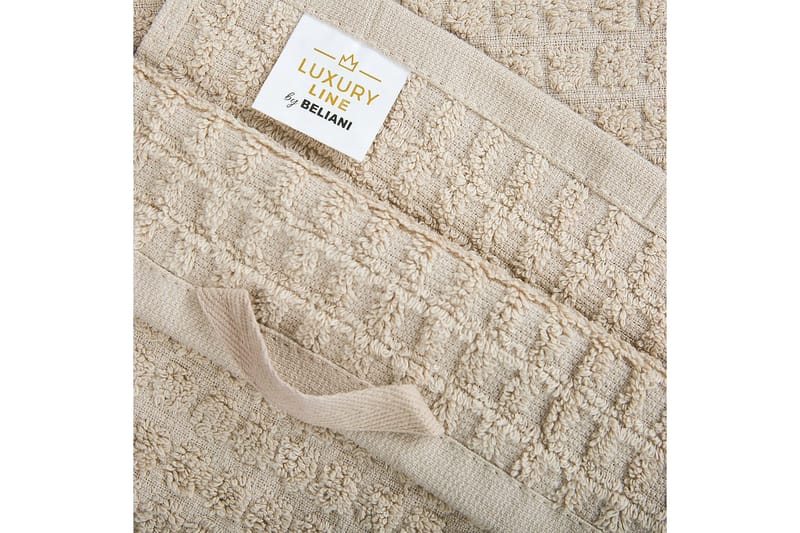Handduk Atai set om 4 Beige - Beige - Textilier & mattor - Badrumstextilier