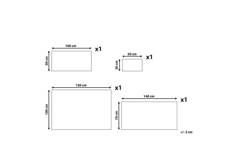 Handduk Atai set om 4 Vit - Vit - Textilier & mattor - Badrumstextilier