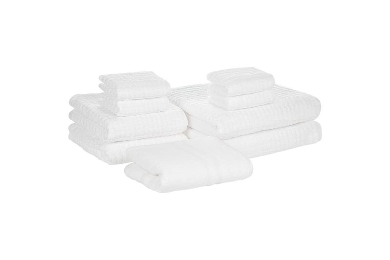 Handduk Atai set om 9 Vit - Vit - Textilier & mattor - Badrumstextilier