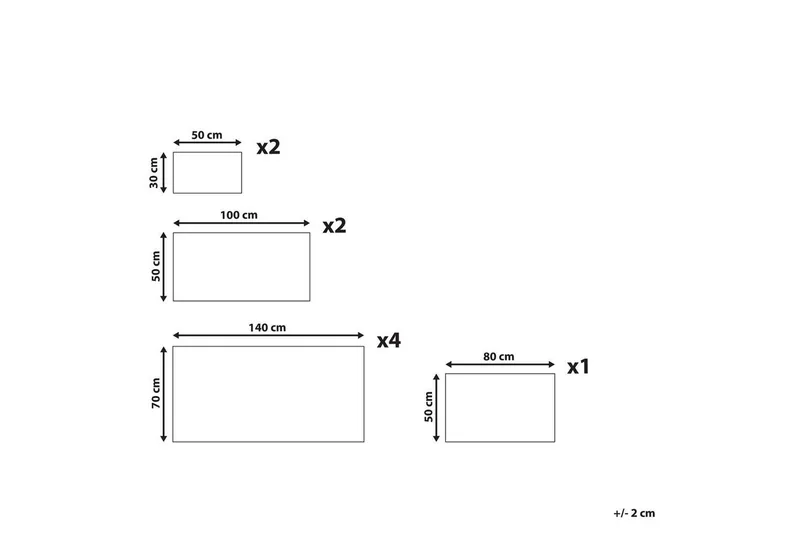 Handduk Atiu set om 9 Beige - Beige - Textilier & mattor - Badrumstextilier