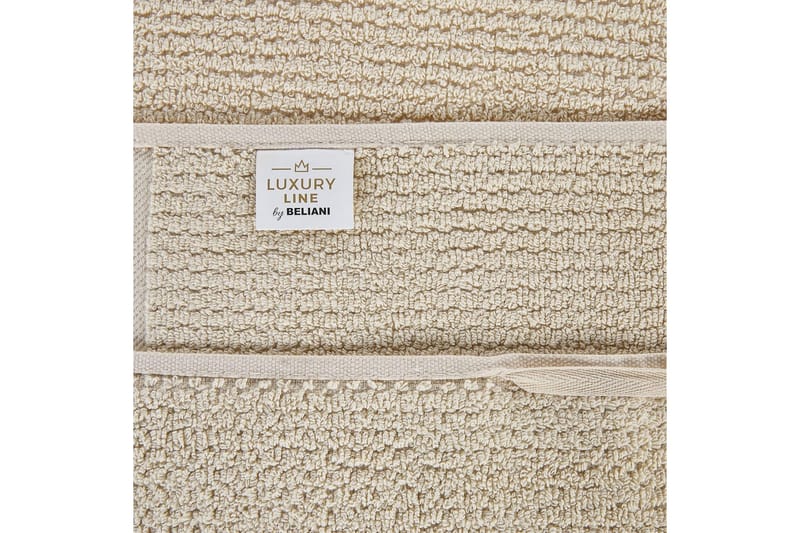 Handduk Atiu set om 9 Beige - Beige - Textilier & mattor - Badrumstextilier