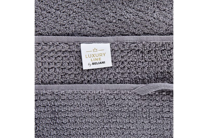 Handduk Atiu set om 9 Grå - Grå - Textilier & mattor - Badrumstextilier