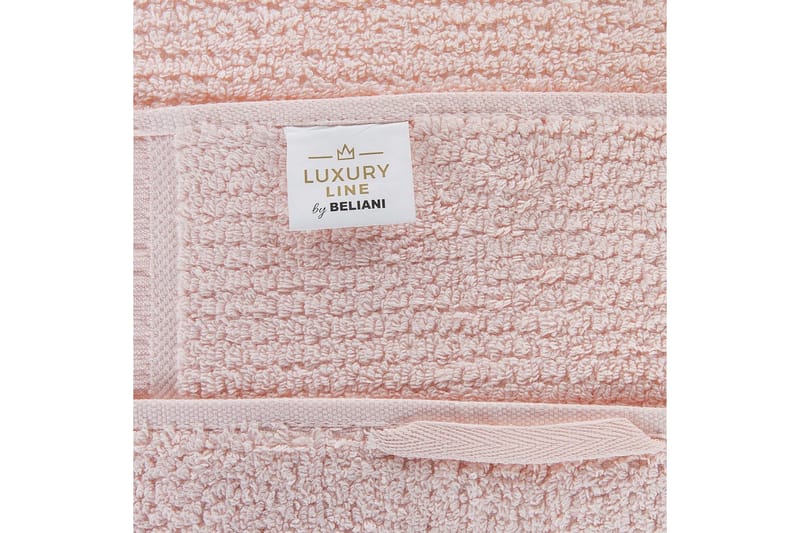Handduk Atiu set om 9 Rosa - Rosa - Textilier & mattor - Badrumstextilier