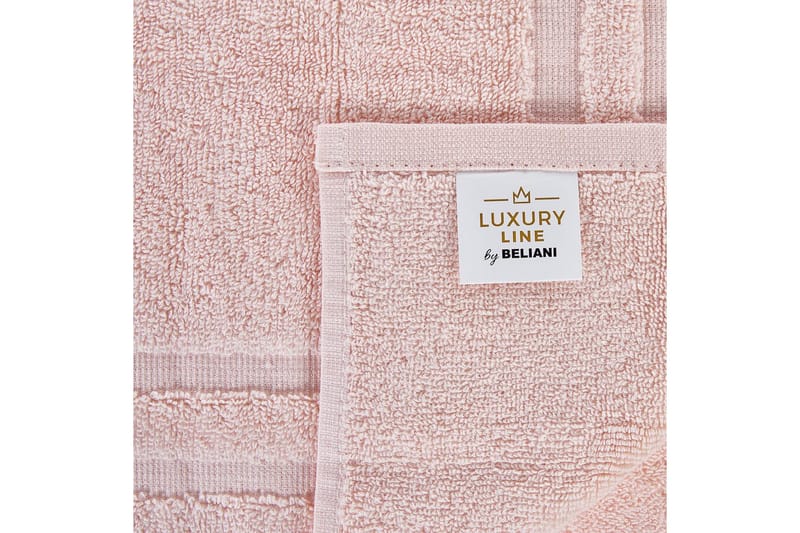 Handduk Atiu set om 9 Rosa - Rosa - Textilier & mattor - Badrumstextilier