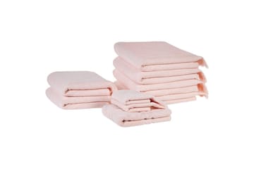Handduk Atiu set om 9 Rosa