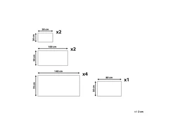 Handduk Atiu set om 9 Vit - Vit - Textilier & mattor - Badrumstextilier