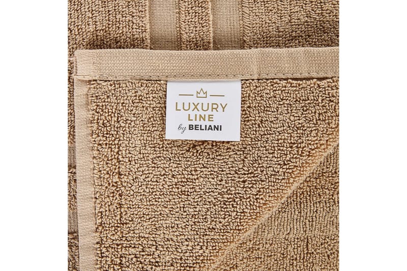 Handduk Mitiaro set om 9 Beige - Beige - Textilier & mattor - Badrumstextilier