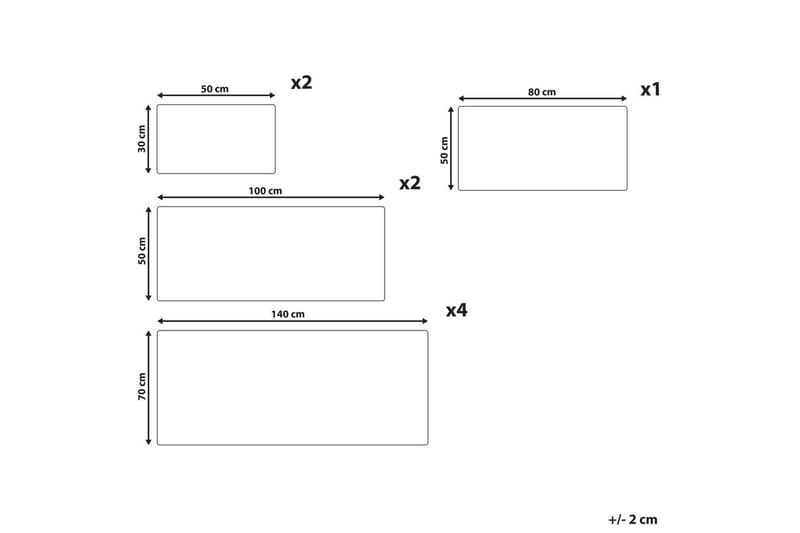 Handduk Mitiaro set om 9 Vit - Vit - Textilier & mattor - Badrumstextilier