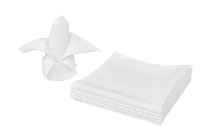 100 Servetter Vit 50 x 50 cm - Vit - Textilier & mattor - Kökstextilier