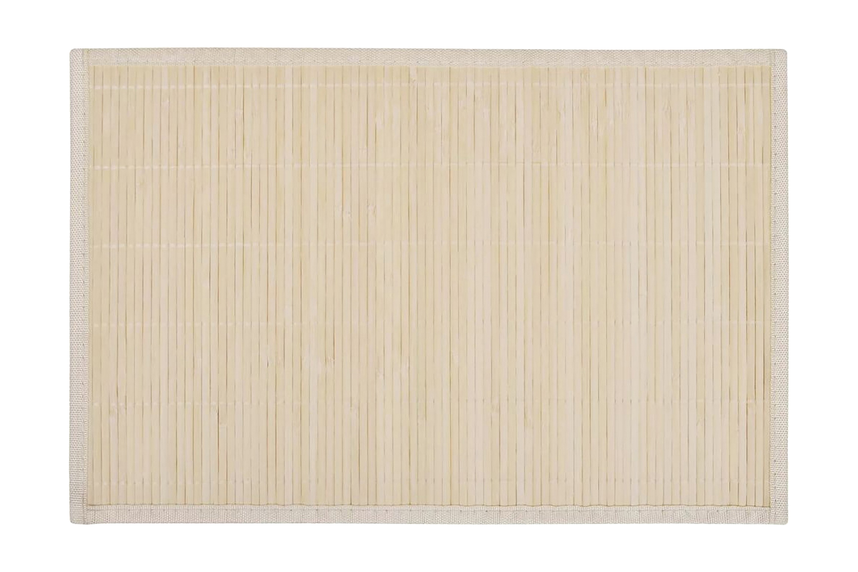 6 Bordstabletter i bambu 30×45 cm naturfärg – Beige