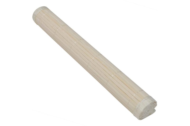 6 Bordstabletter i bambu 30x45 cm naturfärg - Beige - Textilier & mattor - Kökstextilier - Bordstablett