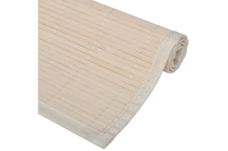 6 Bordstabletter i bambu 30x45 cm naturfärg - Beige - Textilier & mattor - Kökstextilier - Bordstablett
