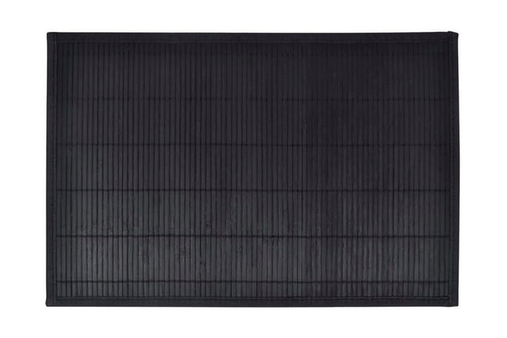 6 Bordstabletter i bambu 30x45 cm svart - Bordstablett - Kökstextilier