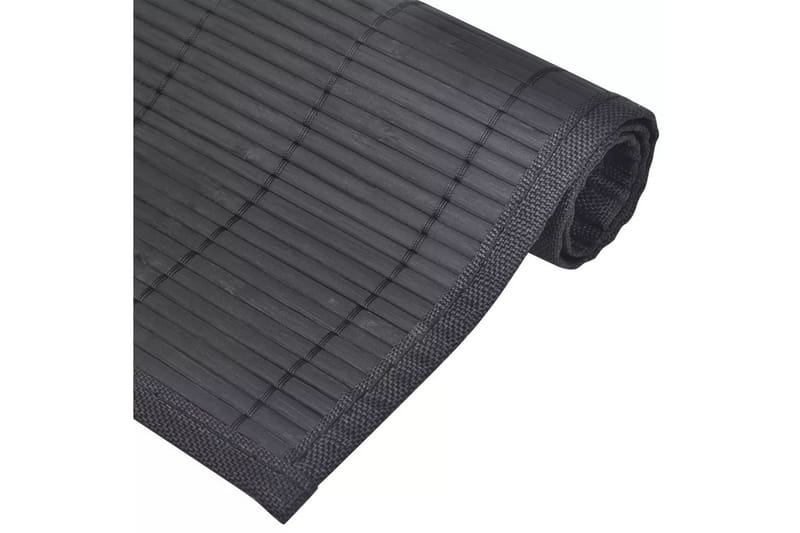 6 Bordstabletter i bambu 30x45 cm svart - Bordstablett - Kökstextilier
