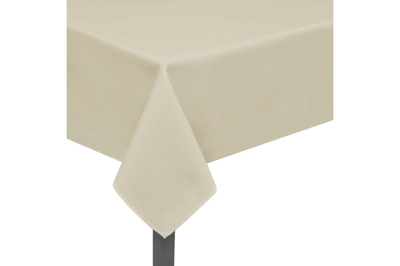 Bordsduk 5 st gräddvit 170x130 cm - Kräm - Textilier & mattor - Kökstextilier