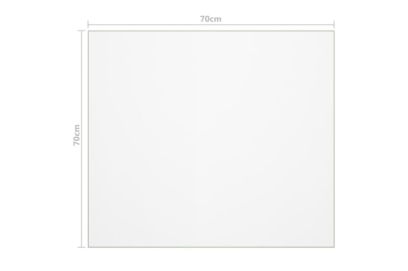 Bordsskydd genomskinligt 70x70 cm 2 mm PVC - Transparent - Textilier & mattor - Kökstextilier - Dukar & löpare - Bordsduk