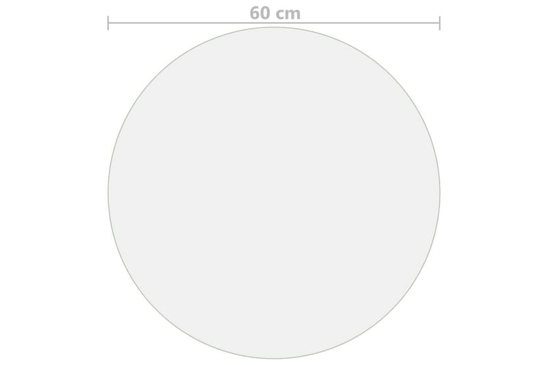 Bordsskydd genomskinligt Ã˜ 60 cm 2 mm PVC - Textilier & mattor - Kökstextilier - Dukar & löpare - Bordsduk