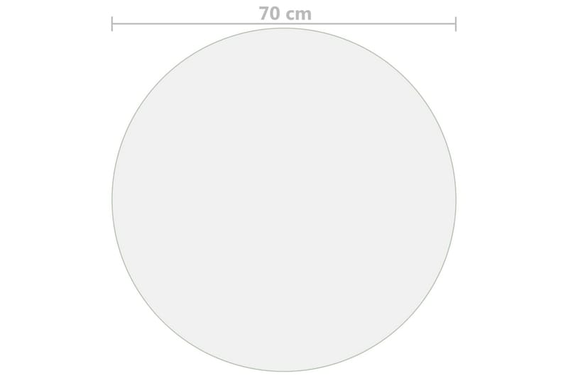 Bordsskydd genomskinligt Ã˜ 70 cm 2 mm PVC - Textilier & mattor - Kökstextilier - Dukar & löpare - Bordsduk