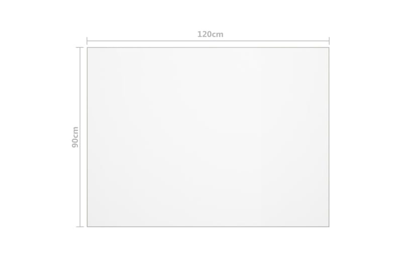 Bordsskydd matt 120x90 cm 2 mm PVC - Transparent - Textilier & mattor - Kökstextilier - Dukar & löpare - Bordsduk