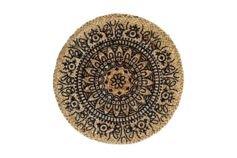 Bordstabletter 6 st mörkblå 38 cm rund jute - Textilier & mattor - Kökstextilier - Bordstablett