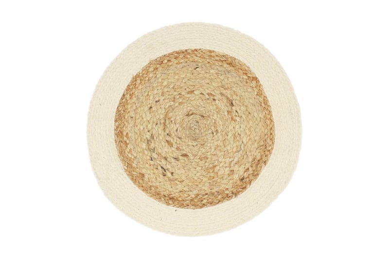 Bordstabletter 6 st naturlig 38 cm rund jute och bomull - Textilier & mattor - Kökstextilier - Bordstablett