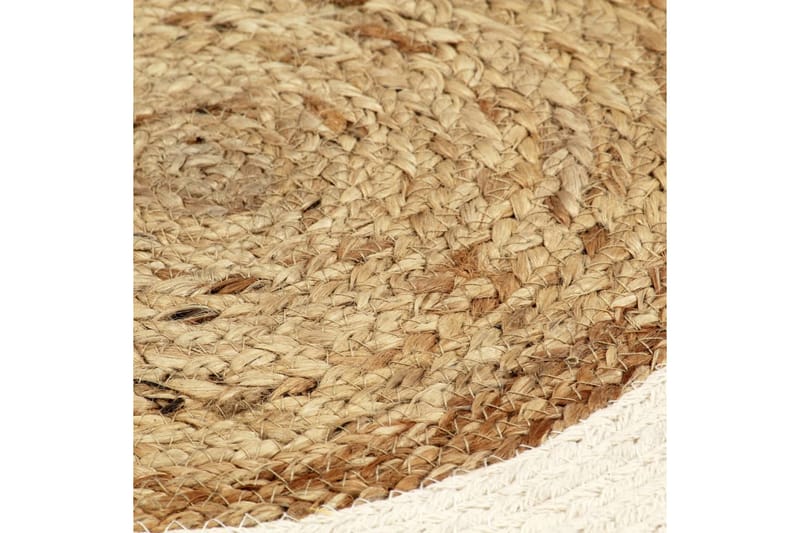Bordstabletter 6 st naturlig 38 cm rund jute och bomull - Textilier & mattor - Kökstextilier - Bordstablett