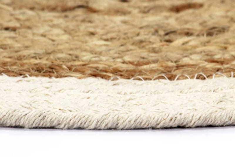 Bordstabletter 6 st naturlig 38 cm rund jute och bomull - Textilier & mattor - Kökstextilier - Bordstablett