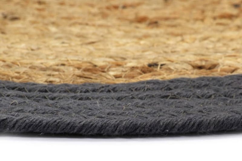 Bordstabletter 6 st naturlig och antracit 38 cm jute och bom - Textilier & mattor - Kökstextilier - Bordstablett