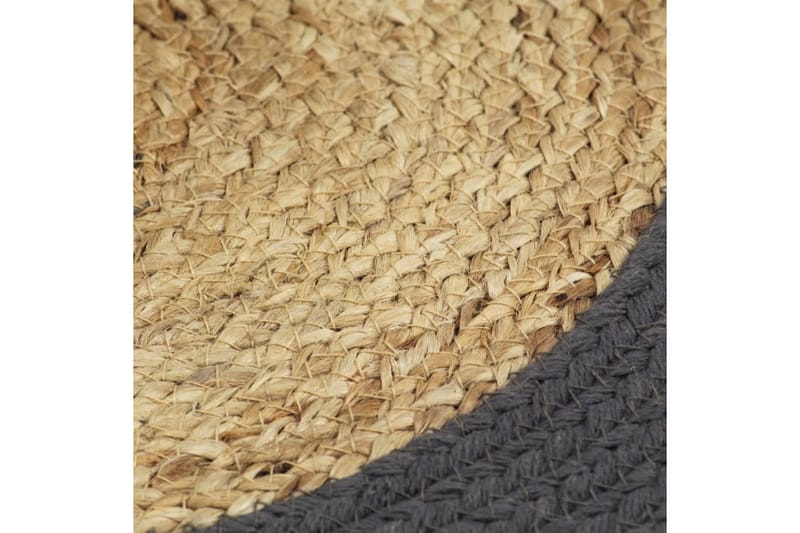 Bordstabletter 6 st naturlig och antracit 38 cm jute och bom - Textilier & mattor - Kökstextilier - Bordstablett