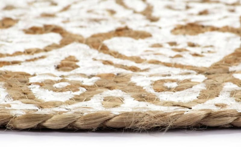 Bordstabletter 6 st vit 38 cm rund jute - Textilier & mattor - Kökstextilier - Bordstablett