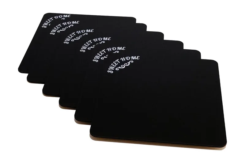 Bordstabletter 6-pack, Svart