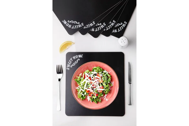 Bordstabletter 6-pack - Svart - Textilier & mattor - Kökstextilier - Bordstablett