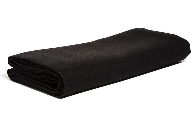 LINNEDUKKL 145x250 cm Svart - Bordslöpare - Kökstextilier