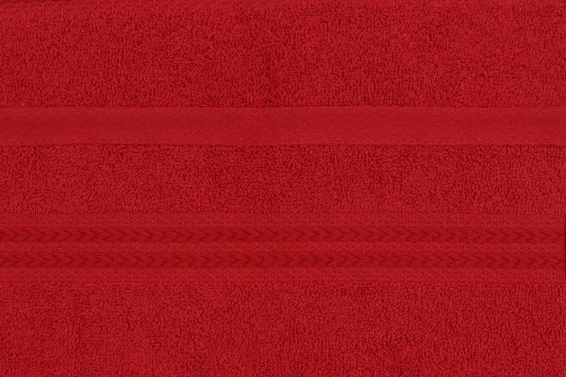 Hobby Handduk 30x50 cm 6-pack - Röd - Textilier & mattor - Badrumstextilier - Handduk