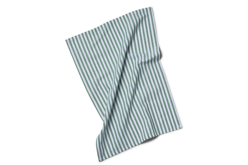 KL T STRIPE Kökshandduk 40x60 cm Grön - Kosta Linnewäfveri - Textilier & mattor - Kökstextilier - Kökshandduk