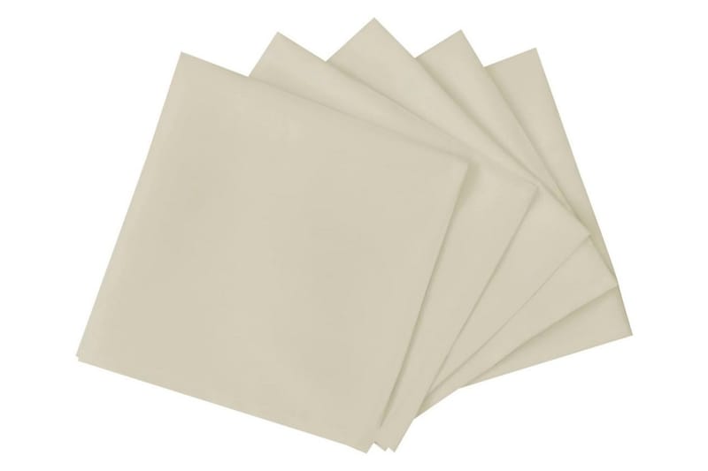 Servetter 10 st gräddvit 50x50 cm - Kräm - Textilier & mattor - Kökstextilier