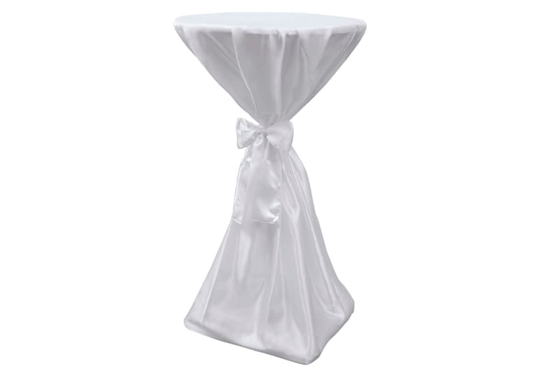 Vit bordsduk med rosett 70 cm 2-pack - Vit - Textilier & mattor - Kökstextilier