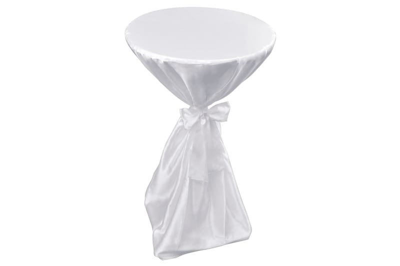 Vit bordsduk med rosett 70 cm 2-pack - Vit - Textilier & mattor - Kökstextilier
