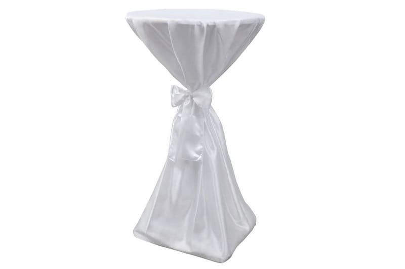 Vit bordsduk med rosett 80 cm 2-pack - Vit - Textilier & mattor - Kökstextilier