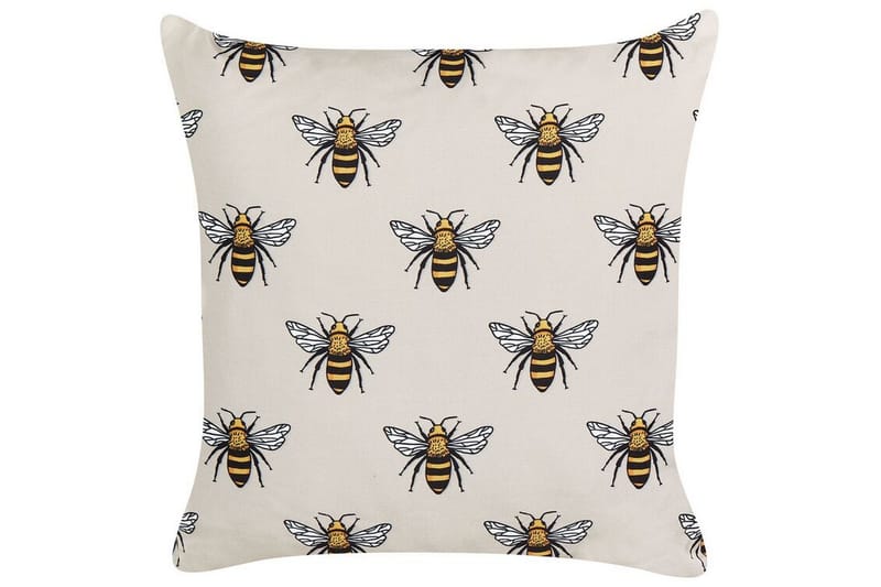 ARNESANO Utomhuskudde 45x45 cm Beige/Svart - Textilier & mattor - Kuddar & plädar - Utomhuskudde