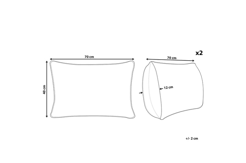 Barrie Utomhuskudde 42x60 cm - Brun/Blå/Beige - Textilier & mattor - Kuddar & plädar - Utomhuskudde