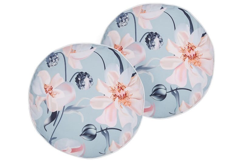 BENEDETTA Utomhuskudde 40 cm Rund Blå - Möbler - Vardagsrum - Soffbord & vardagsrumsbord - Soffbord