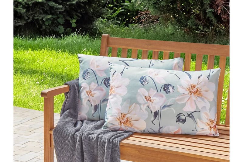 BENEDETTA Utomhuskudde 42x60 cm Blå - Textilier & mattor - Kuddar & plädar - Utomhuskudde